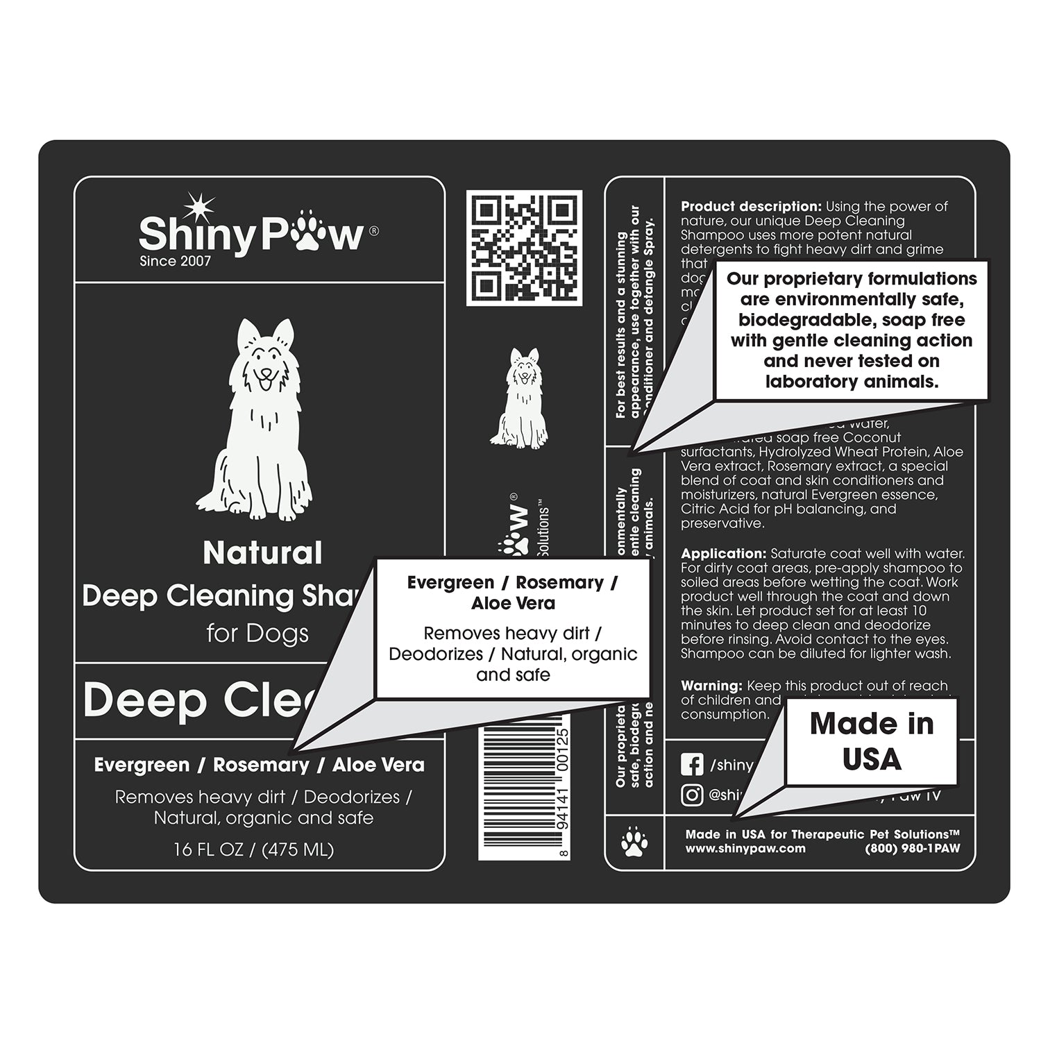 Shiny Paw Deep Cleaning Shampoo Dogs