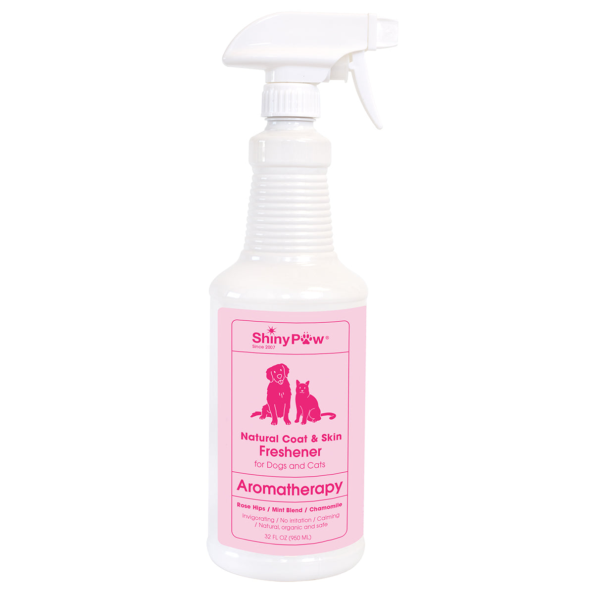 Shiny Paw Natural Coat and Skin Freshener Aromatherapy Dogs Rose Hips Mint Blend Chamomile
