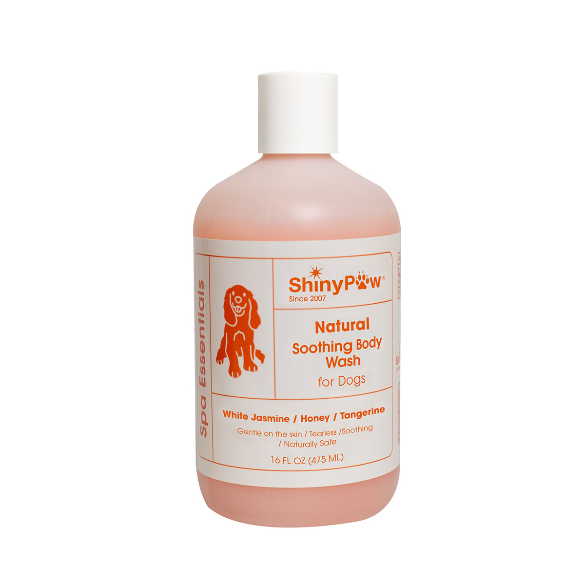 Shiny Paw All-Natural Jasmine & Honey Soothing Dog Body Wash 16 oz