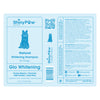 Natural dog coat brightening shampoo for white and light fur