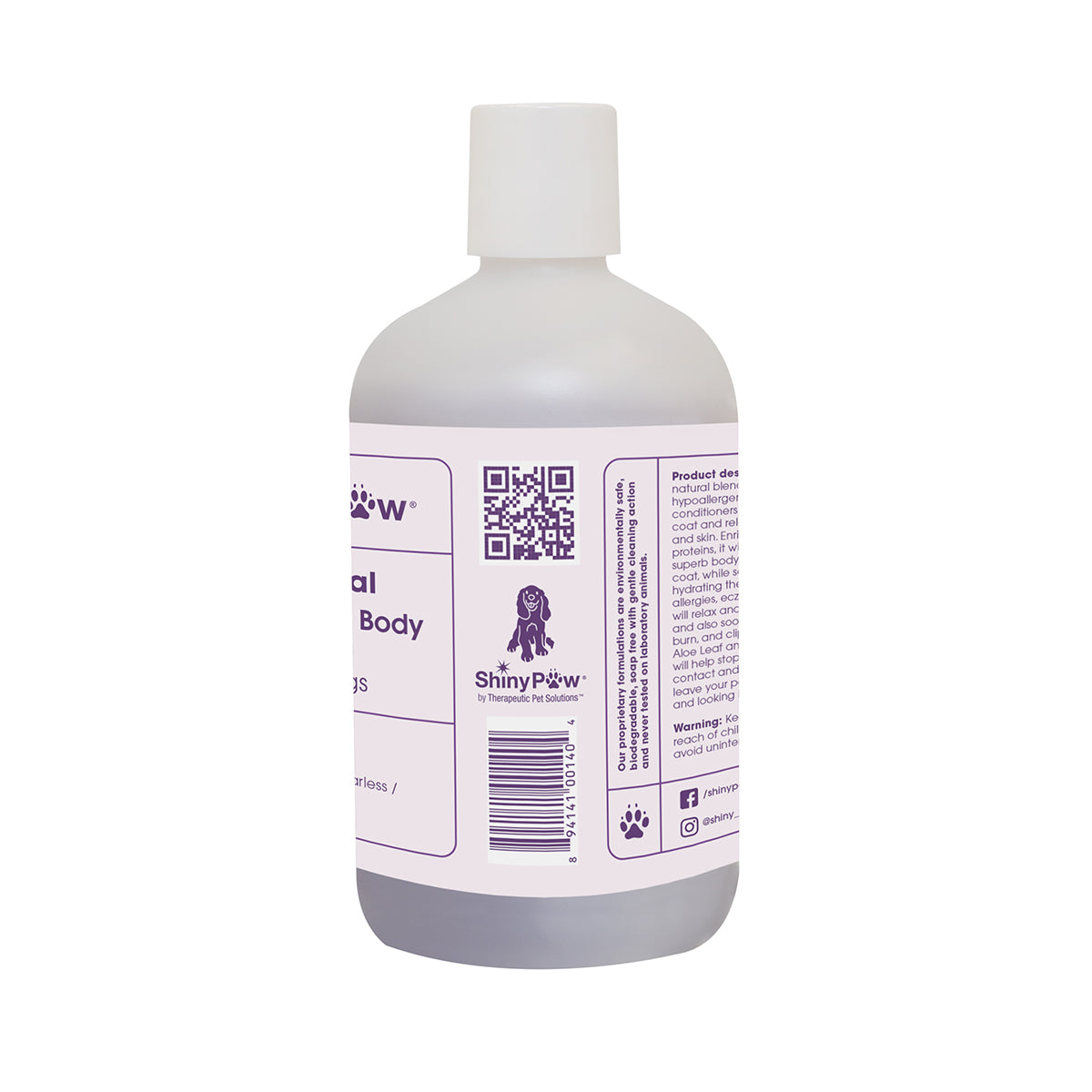 Lavender dog body wash with Aloe Leaf for moisturizing skin care