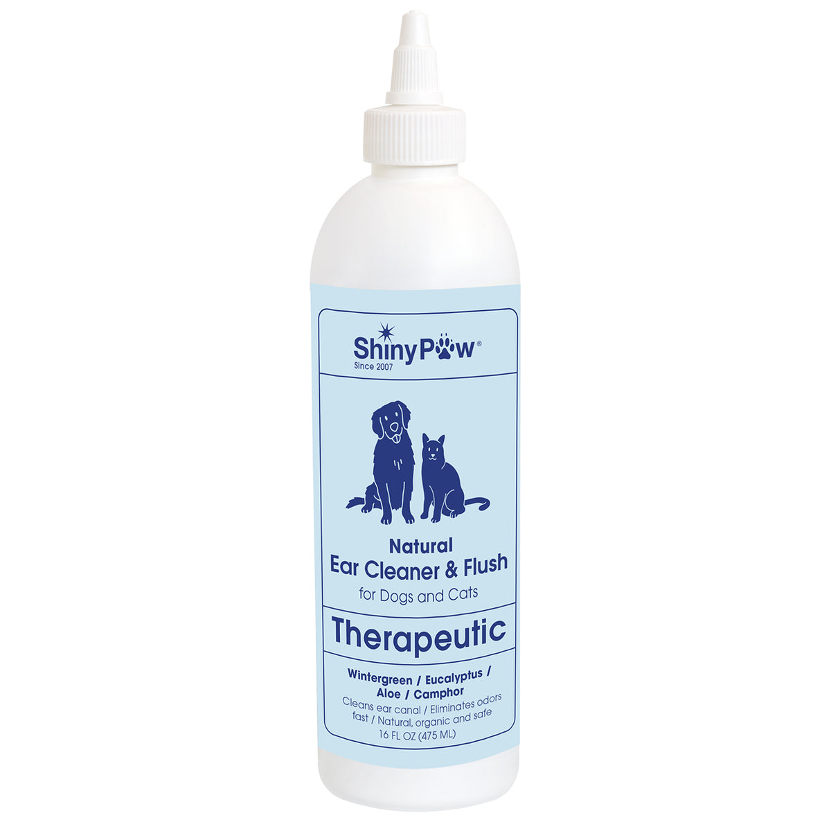 Shiny Paw natural ear cleaner and flush for dogs and cats 16 oz