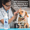 Natural dog ear cleaner solution for routine ear cleaning