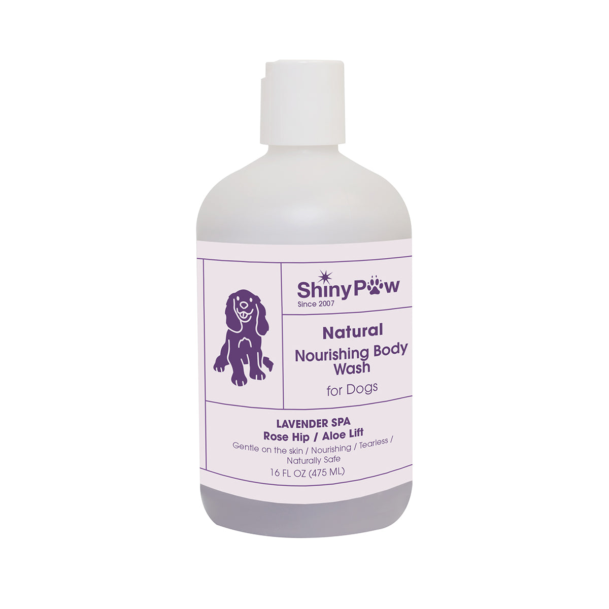Shiny Paw All-Natural Lavender Nourishing Dog Body Wash 16 oz