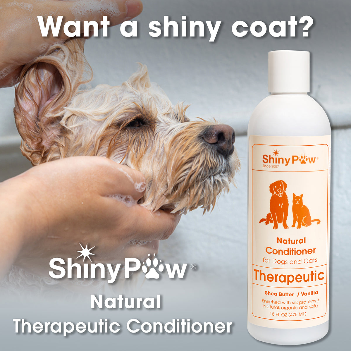 Shea Butter and Vanilla conditioner for dogs and cats