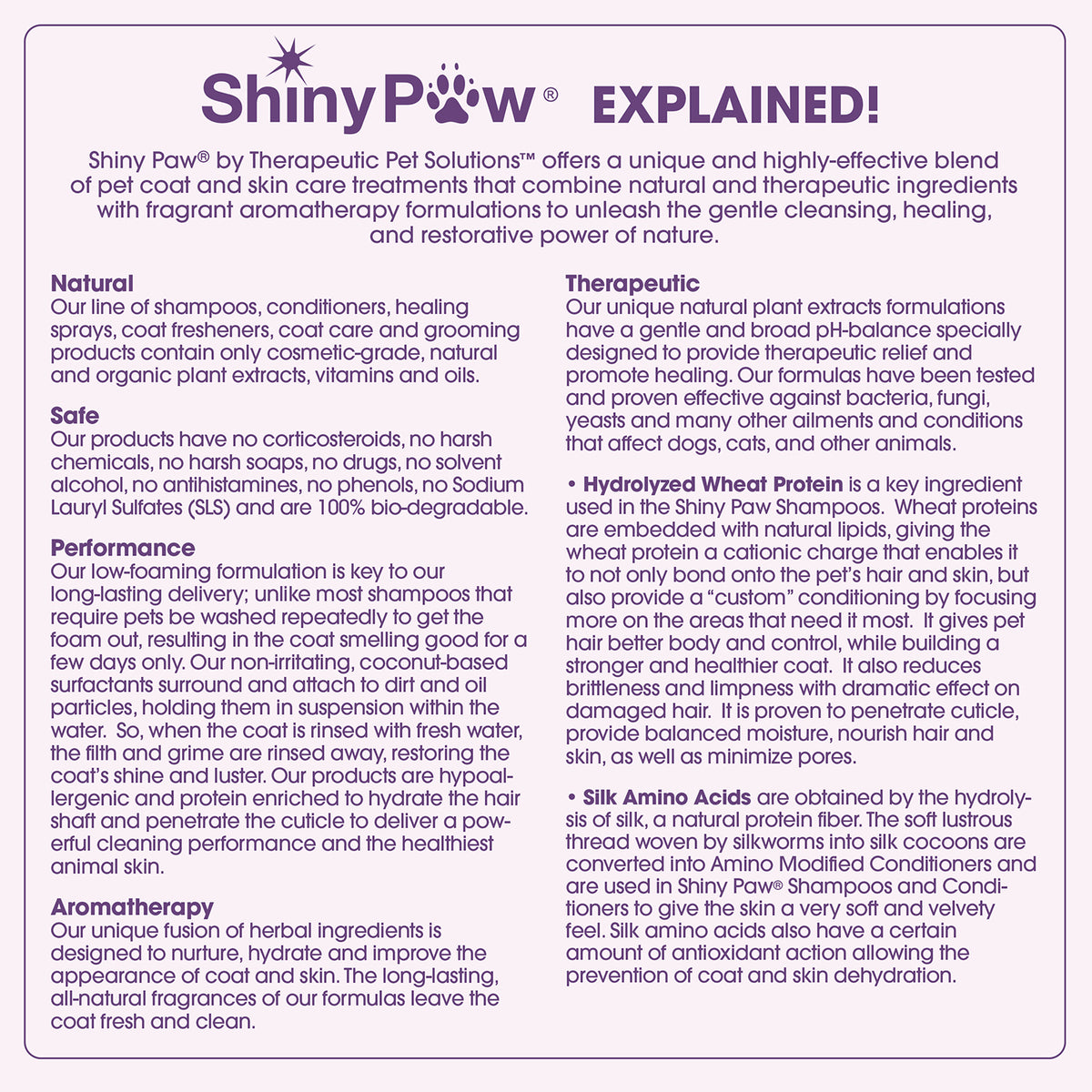 Dog body wash with Silk Protein for softness, body and shine