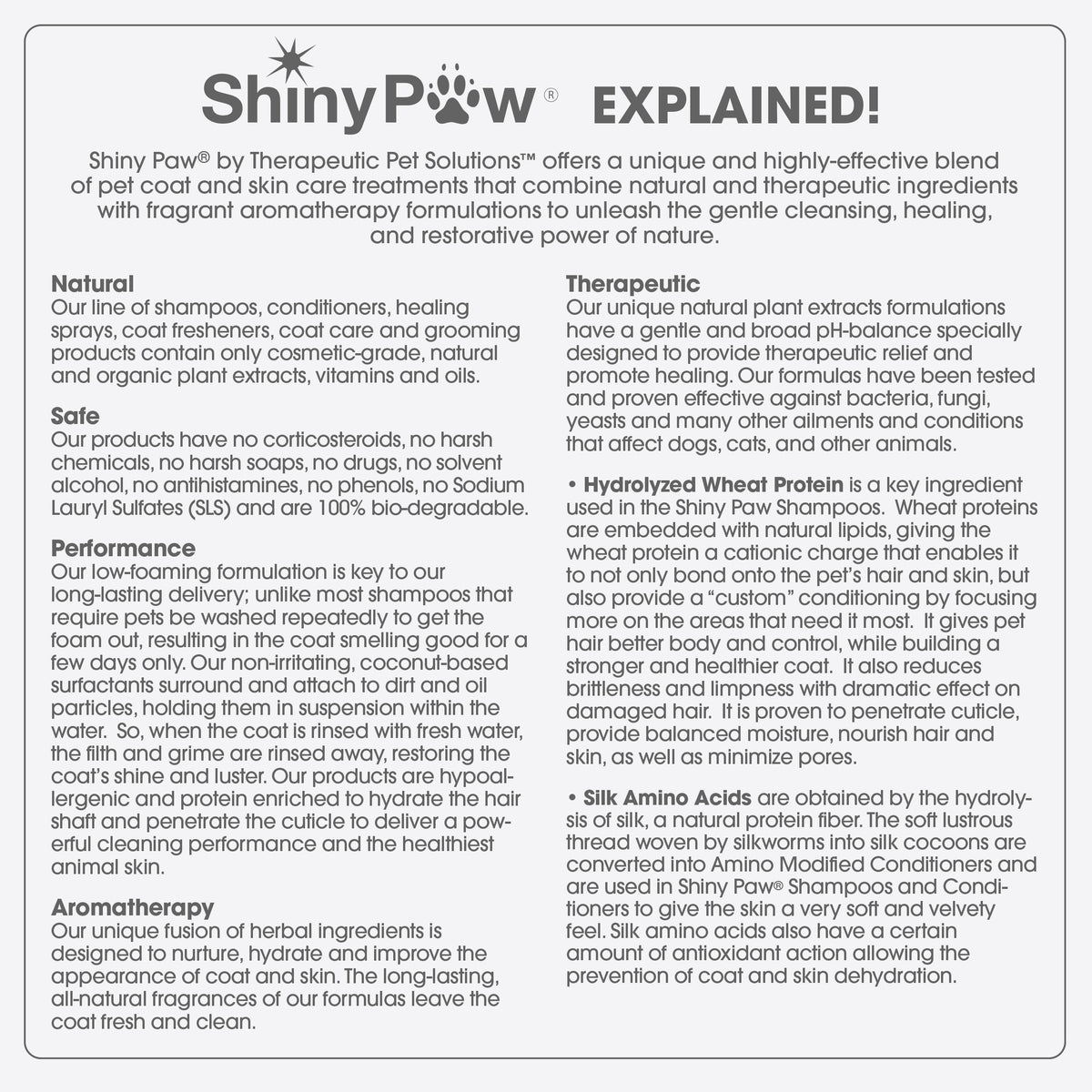 Unscented pet shampoo for dogs and cats sensitive to strong fragrances